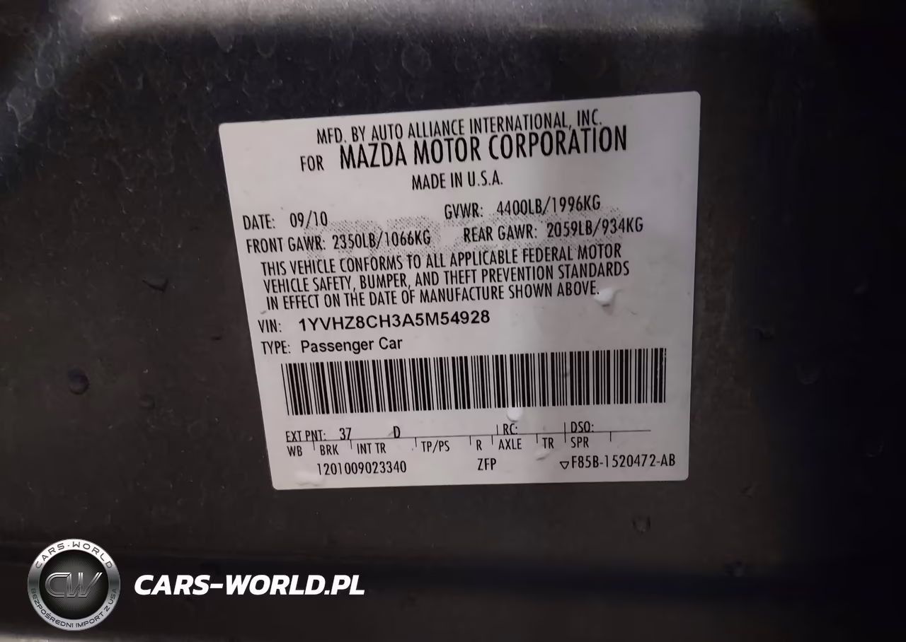 2010 Mazda Mazda6 I Touring VIN:1YVHZ8CH3A5M54928 - 9