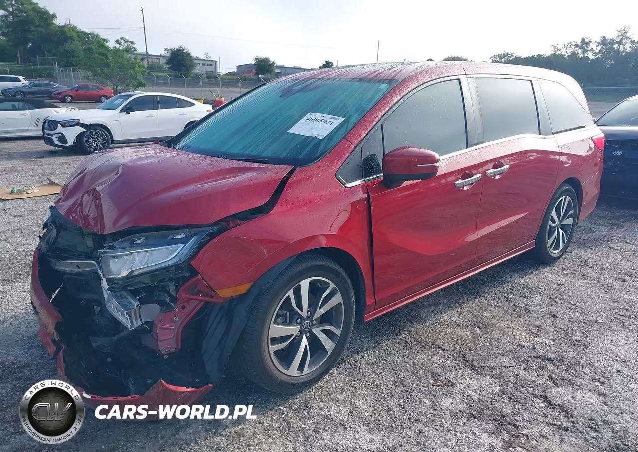 2022 Honda Odyssey Touring VIN:5FNRL6H82NB001817 - 2