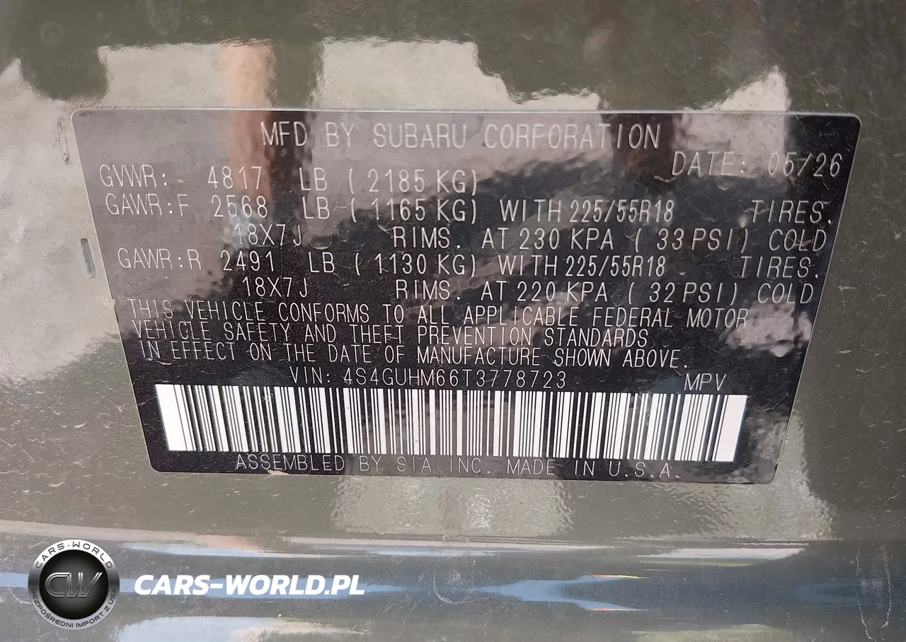 2026 Subaru Crosstrek VIN:4S4GUHM66T3778723 - 9