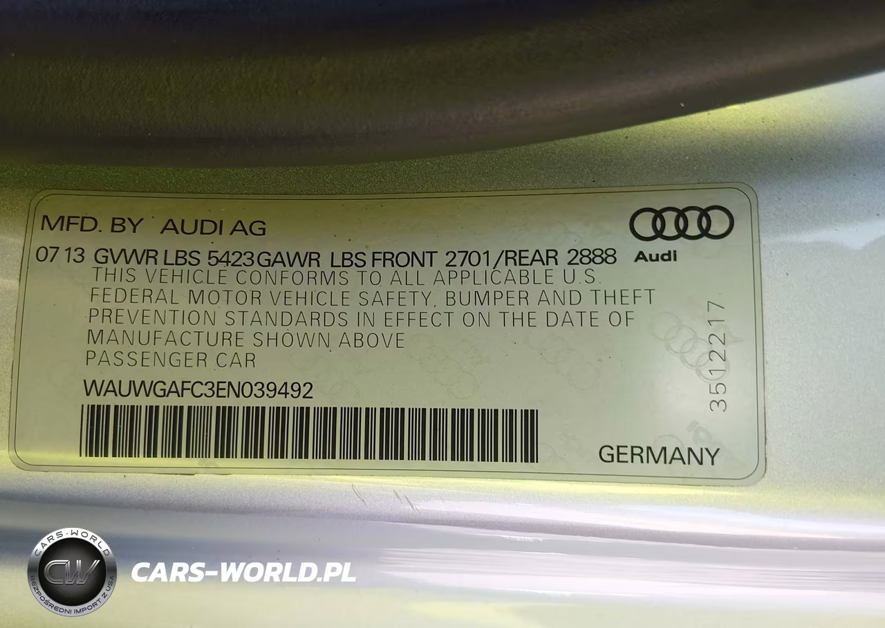 2014 Audi A7 3.0T Premium Plus VIN:WAUWGAFC3EN039492 - 9