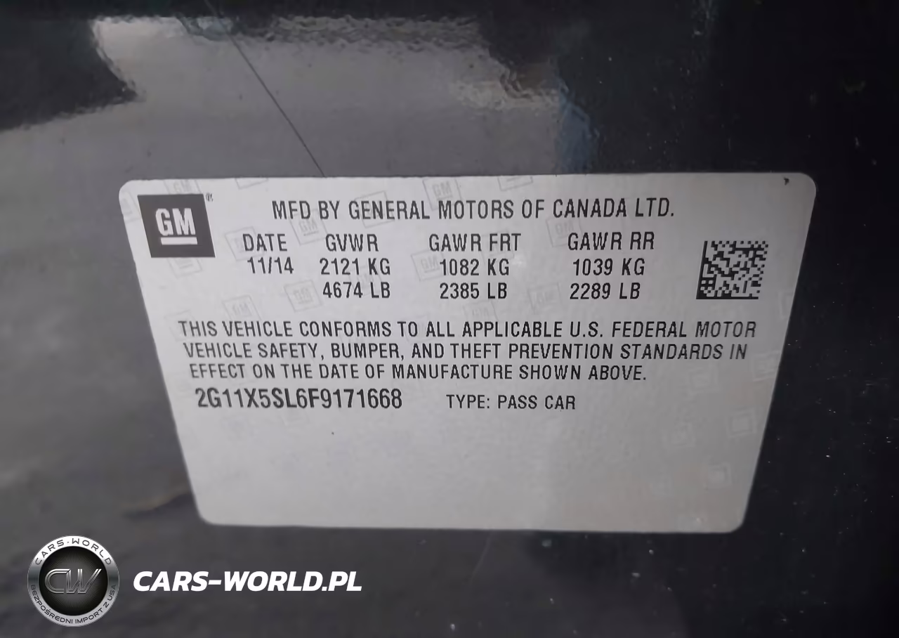 2015 Chevrolet Impala 1Fl VIN:2G11X5SL6F9171668 - 9