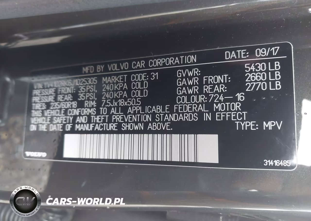 2018 Volvo Xc60 T5 Momentum VIN:YV4102RK6J1025305 - 9