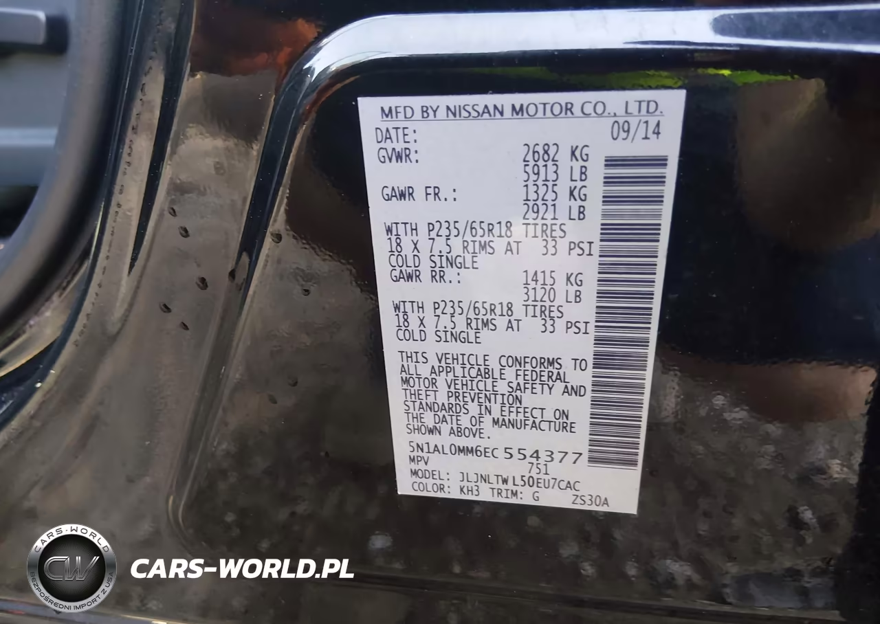2014 Infiniti Qx60 VIN:5N1AL0MM6EC554377 - 9