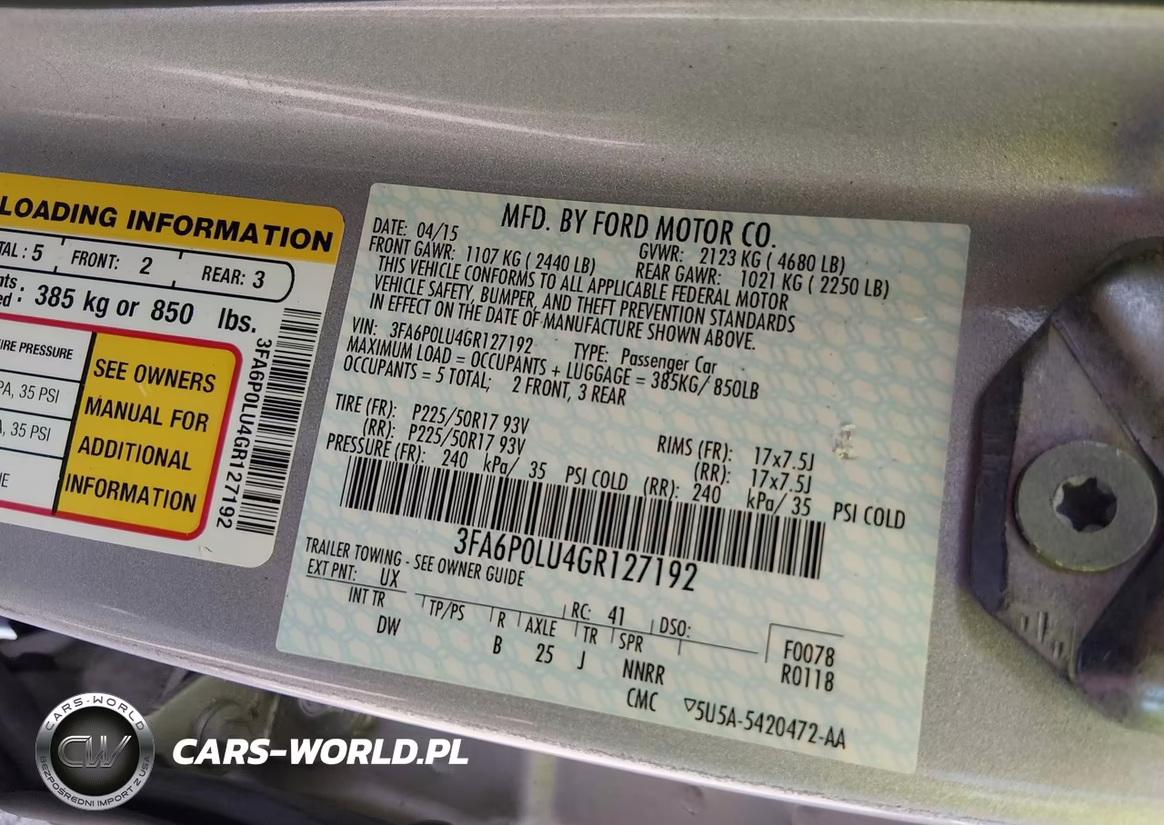 2016 Ford Fusion Hybrid Se VIN:3FA6P0LU4GR127192 - 9