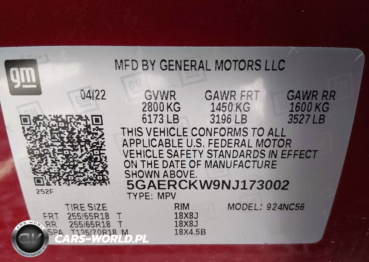 2022 Buick Enclave Fwd Premium VIN:5GAERCKW9NJ173002 - 9