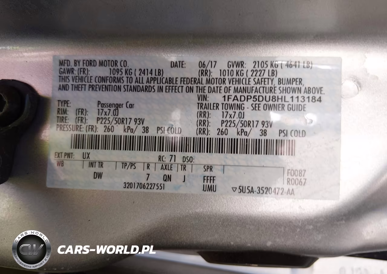 2017 Ford C-Max Hybrid Titanium VIN:1FADP5DU8HL113184 - 9