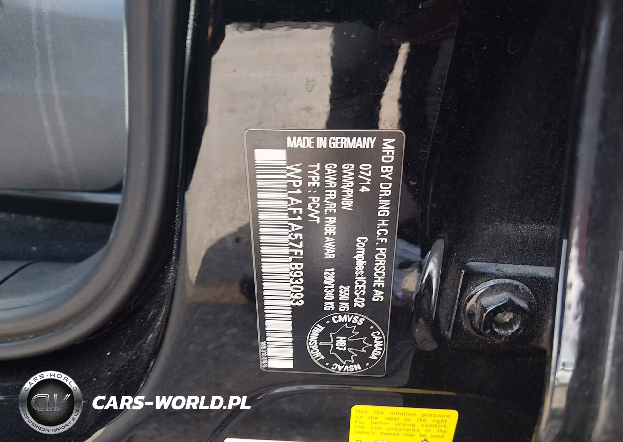 2015 Porsche Macan Turbo VIN:WP1AF1A57FLB93093 - 9