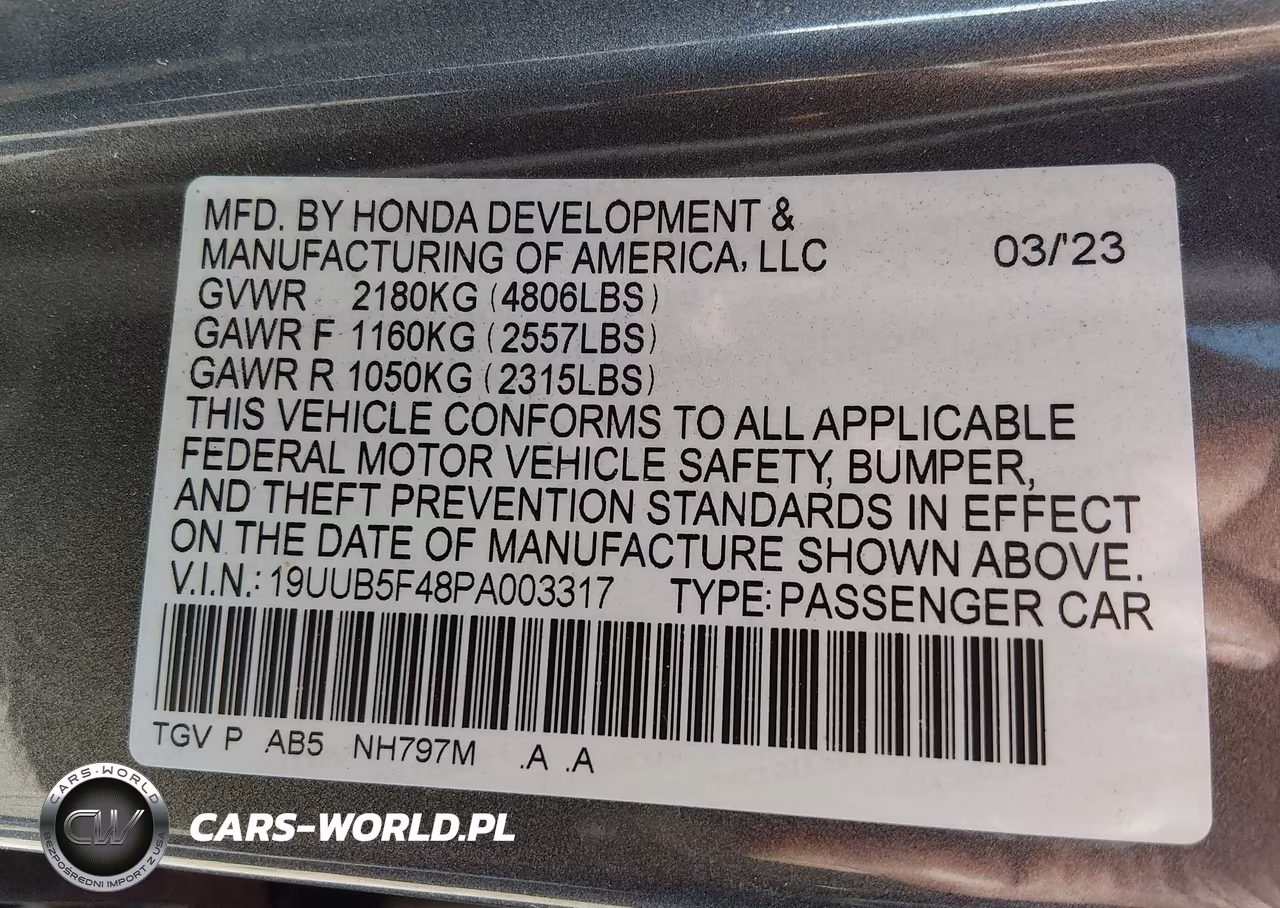 2023 Acura Tlx Technology Package VIN:19UUB5F48PA003317 - 9