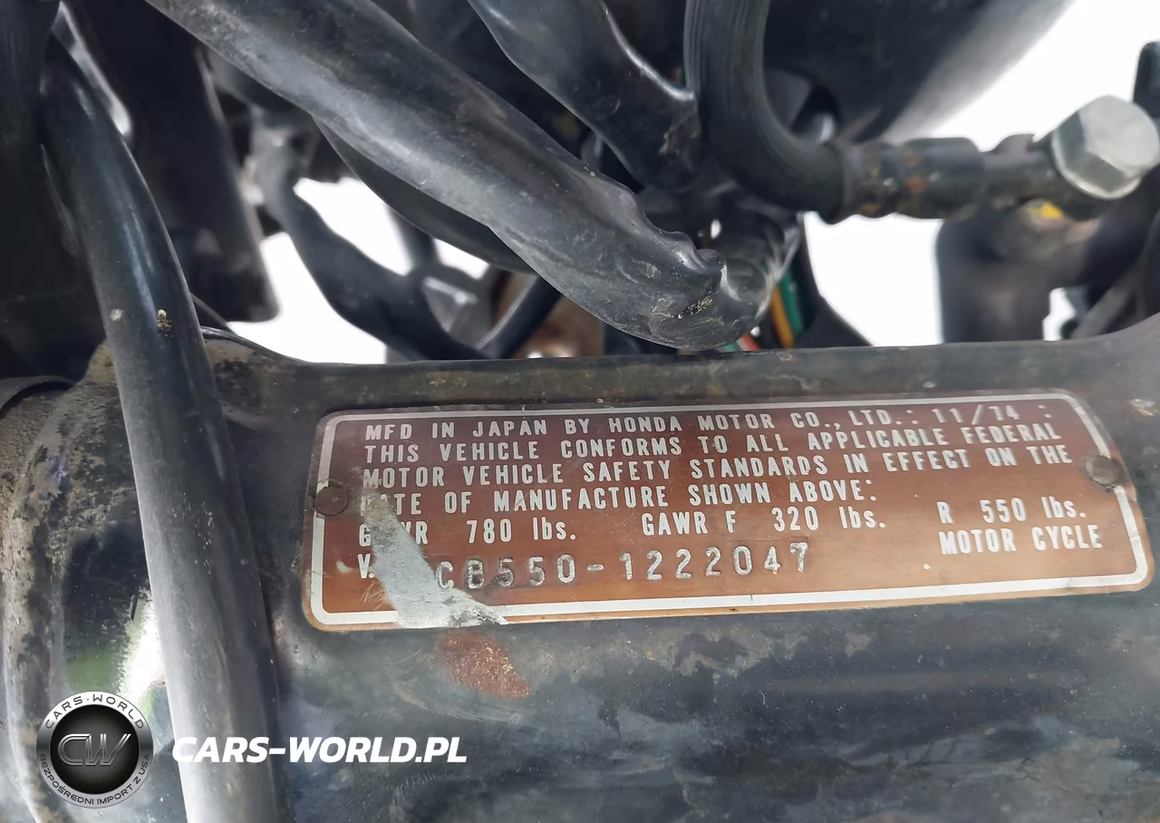 1975 Hond Cb550 VIN:CB5501222047 - 10