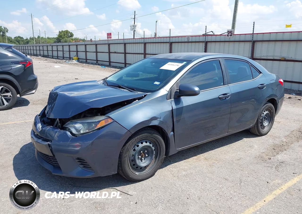 2016 Toyota Corolla Le VIN:5YFBURHE1GP567724 - 2