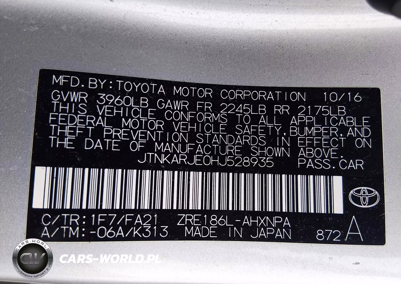 2017 Toyota Corolla Im VIN:JTNKARJE0HJ528935 - 9