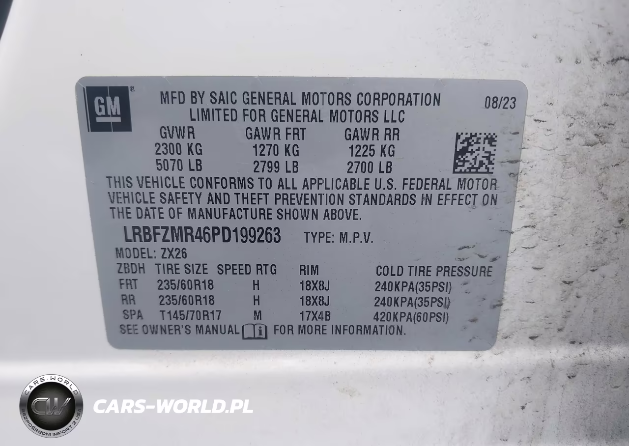 2023 Buick Envision Preferred Awd VIN:LRBFZMR46PD199263 - 9