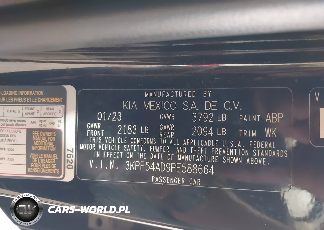 2023 Kia Forte Gt-Line VIN:3KPF54AD9PE588664 - 9