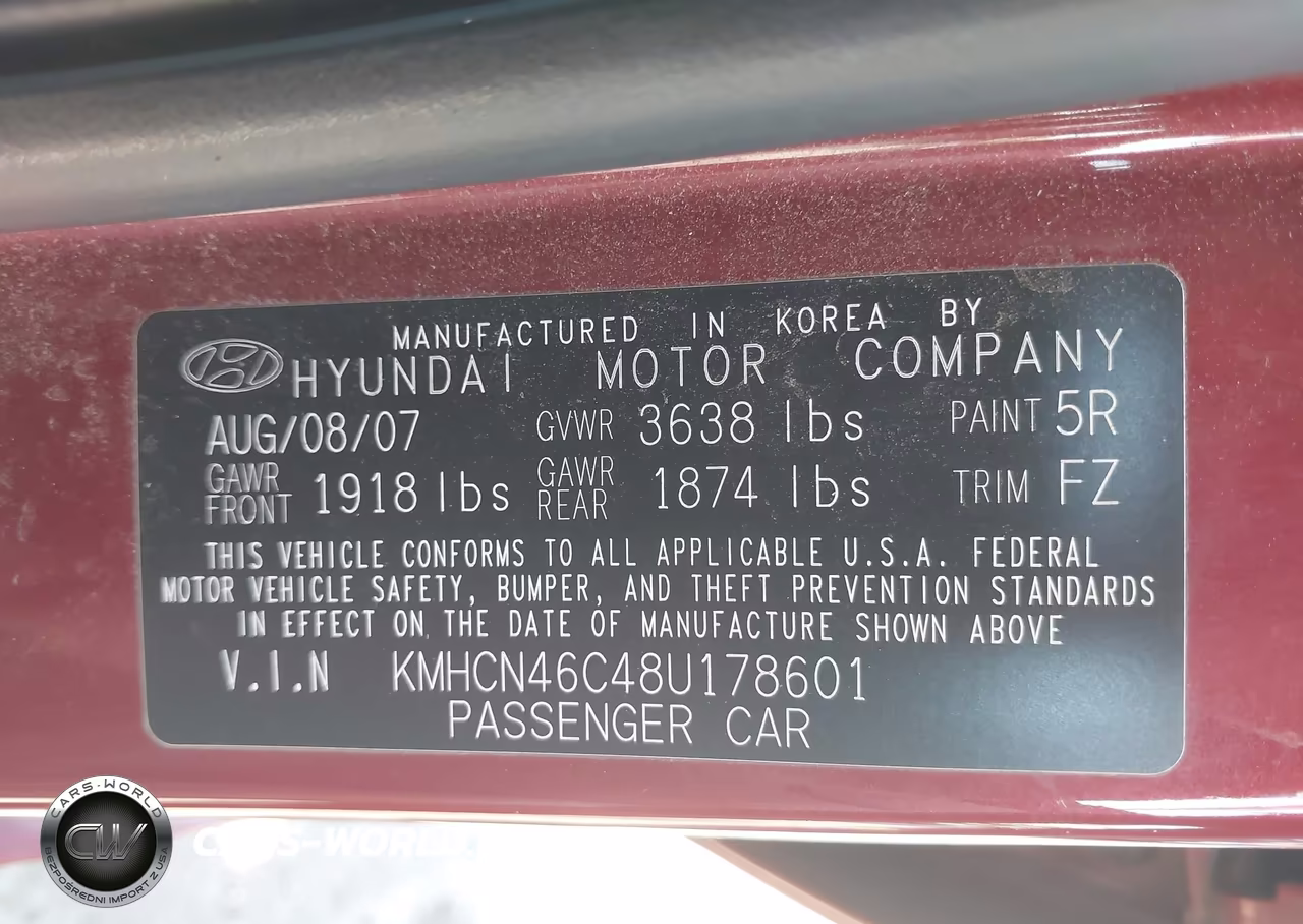 2008 Hyundai Accent Gls VIN:KMHCN46C48U178601 - 8