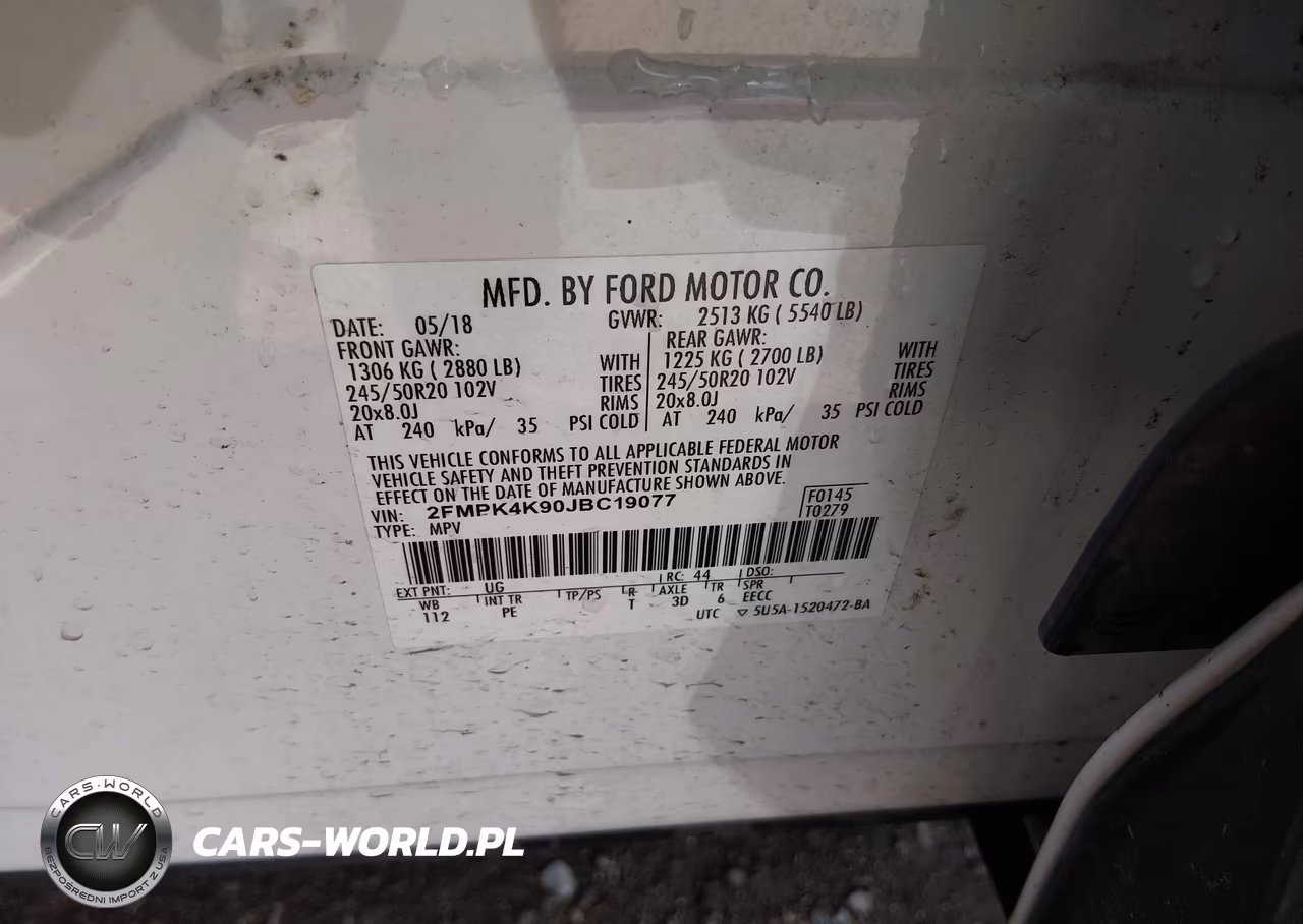 2018 Ford Edge Titanium VIN:2FMPK4K90JBC19077 - 9