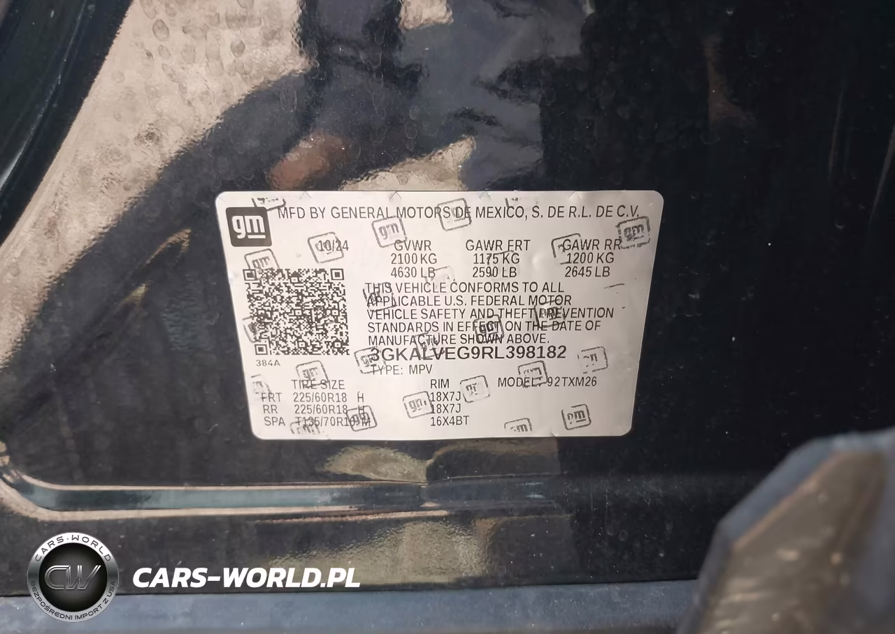 2024 GMC TERRAIN SL VIN:3GKALVEG9RL398182 - 9