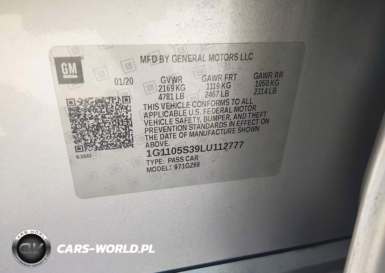 2020 Chevrolet Impala Fwd Premier VIN:1G1105S39LU112777 - 9