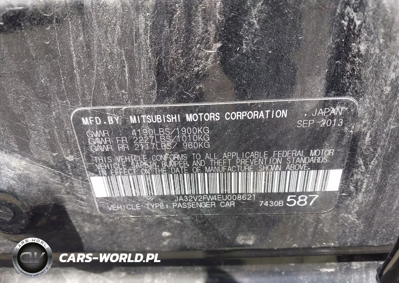 2014 Mitsubishi Lancer Se VIN:JA32V2FW4EU008621 - 9