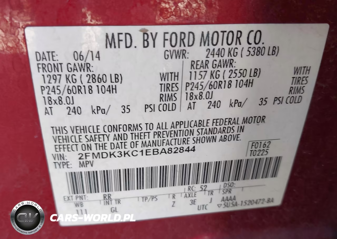 2014 Ford Edge Limited VIN:2FMDK3KC1EBA82844 - 9