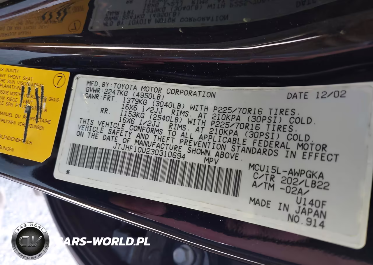 2003 Lexus Rx 300 VIN:JTJHF10U230310694 - 9