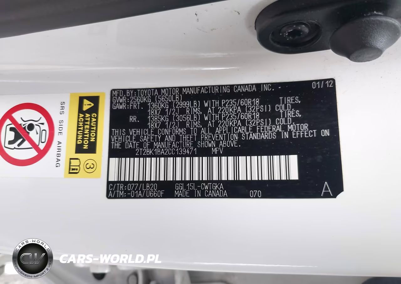 2012 Lexus Rx 350 VIN:2T2BK1BA2CC139471 - 9