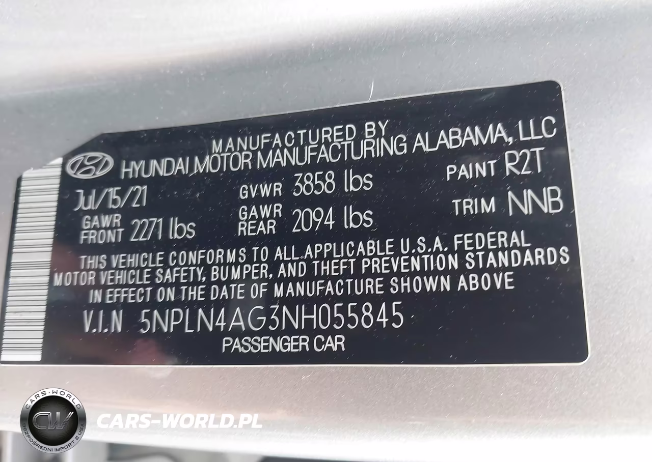 2022 Hyundai Elantra Sel VIN:5NPLN4AG3NH055845 - 9