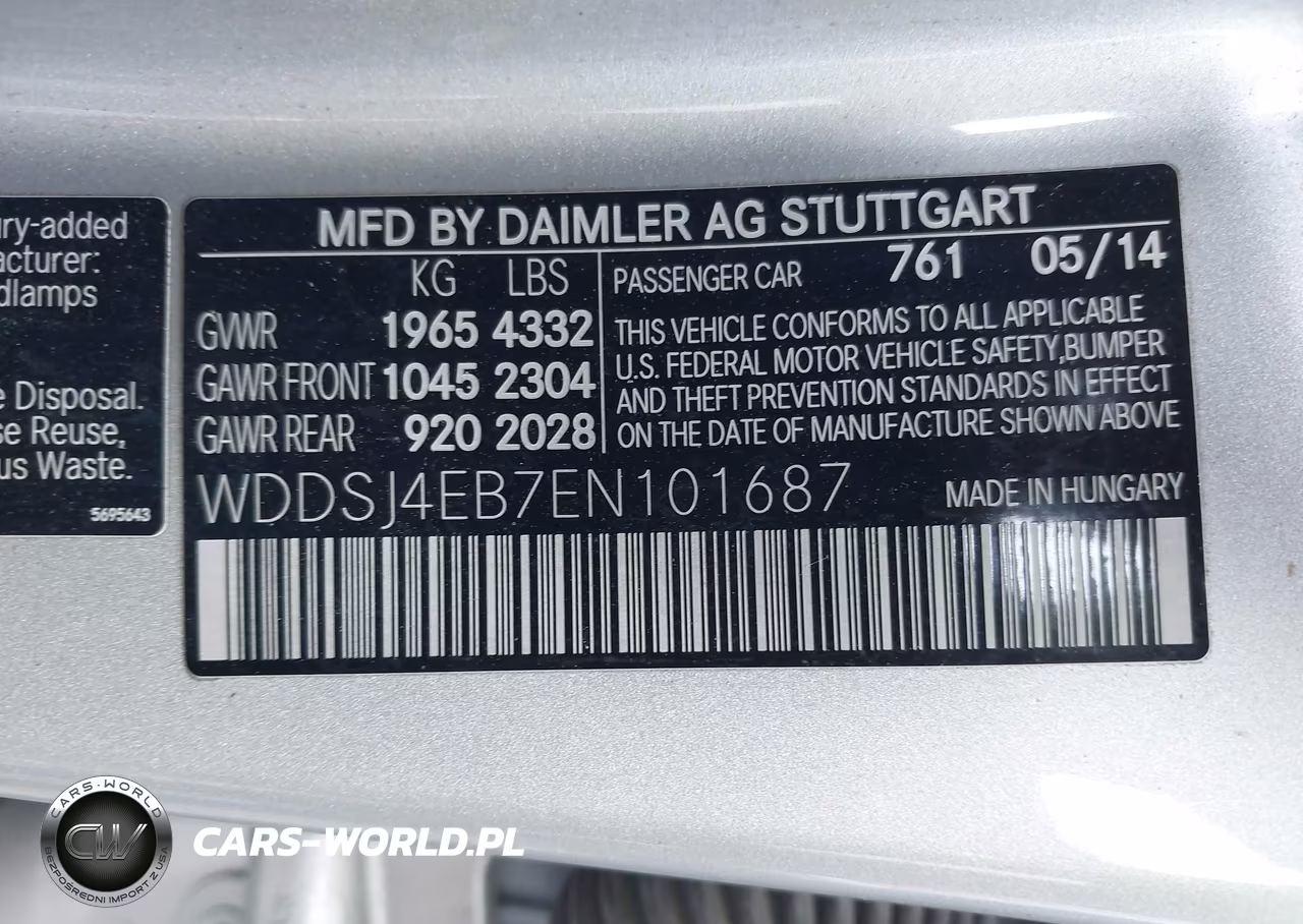 2014 Mercedes-Benz Cla 250 VIN:WDDSJ4EB7EN101687 - 9