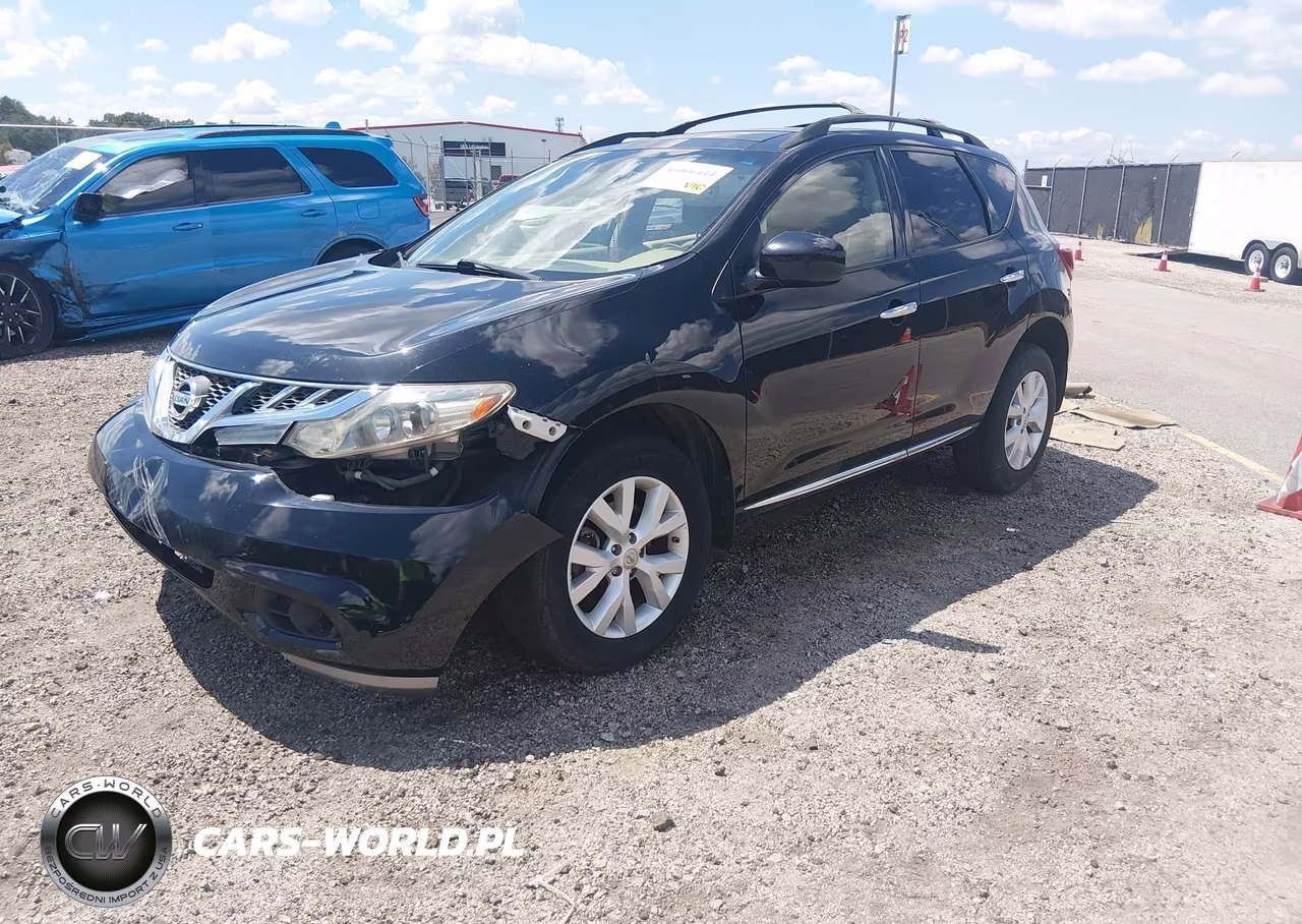 2014 Nissan Murano Sl VIN:JN8AZ1MU4EW409480 - 2