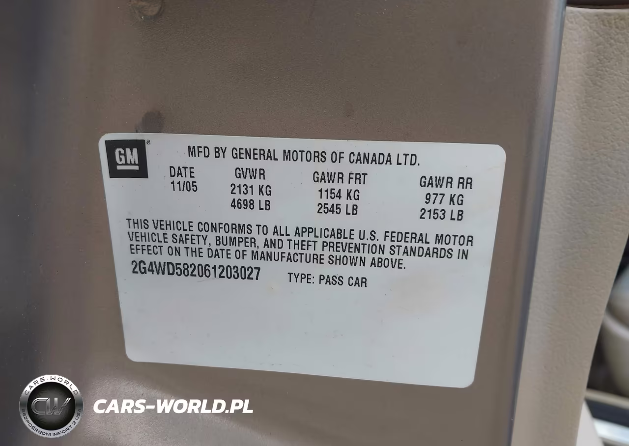 2006 Buick Lacrosse Cxl VIN:2G4WD582061203027 - 9
