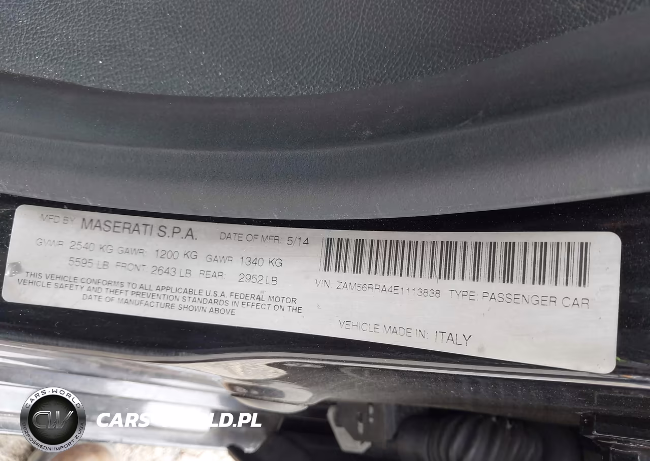 2014 Maserati Quattroporte S Q4 VIN:ZAM56RRA4E1113838 - 9