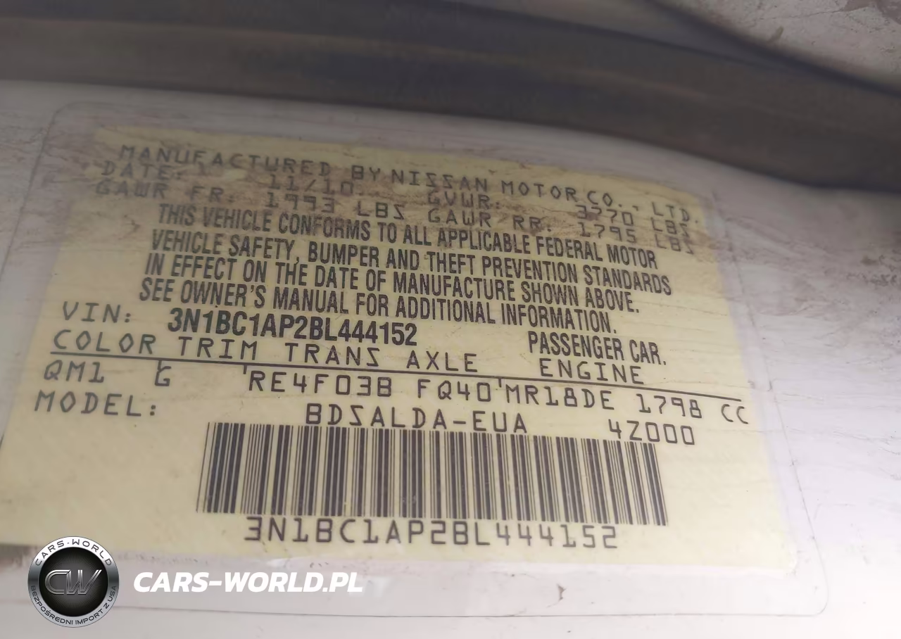 2011 Nissan Versa 1.8S VIN:3N1BC1AP2BL444152 - 9