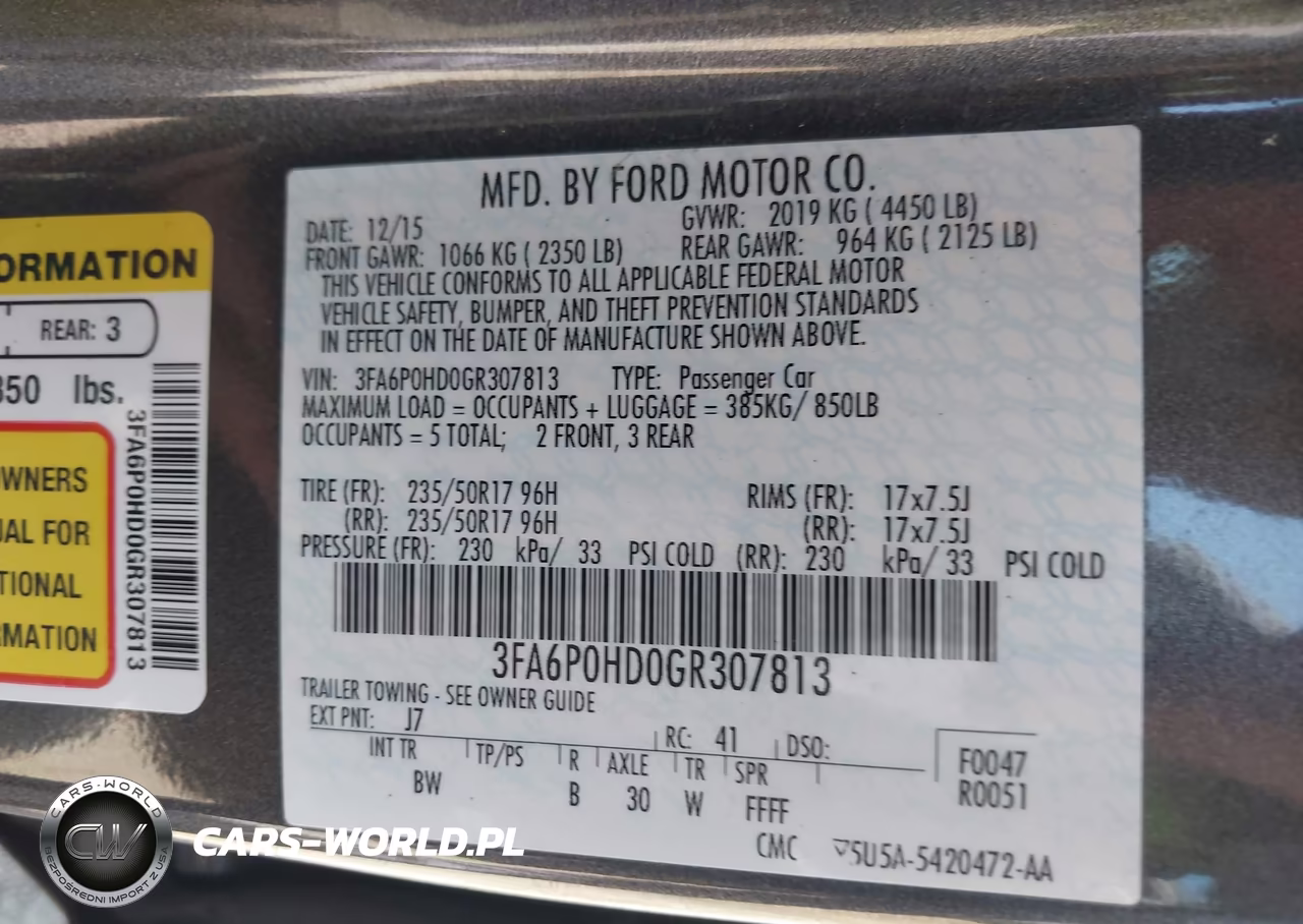 2016 Ford Fusion Se VIN:3FA6P0HD0GR307813 - 9