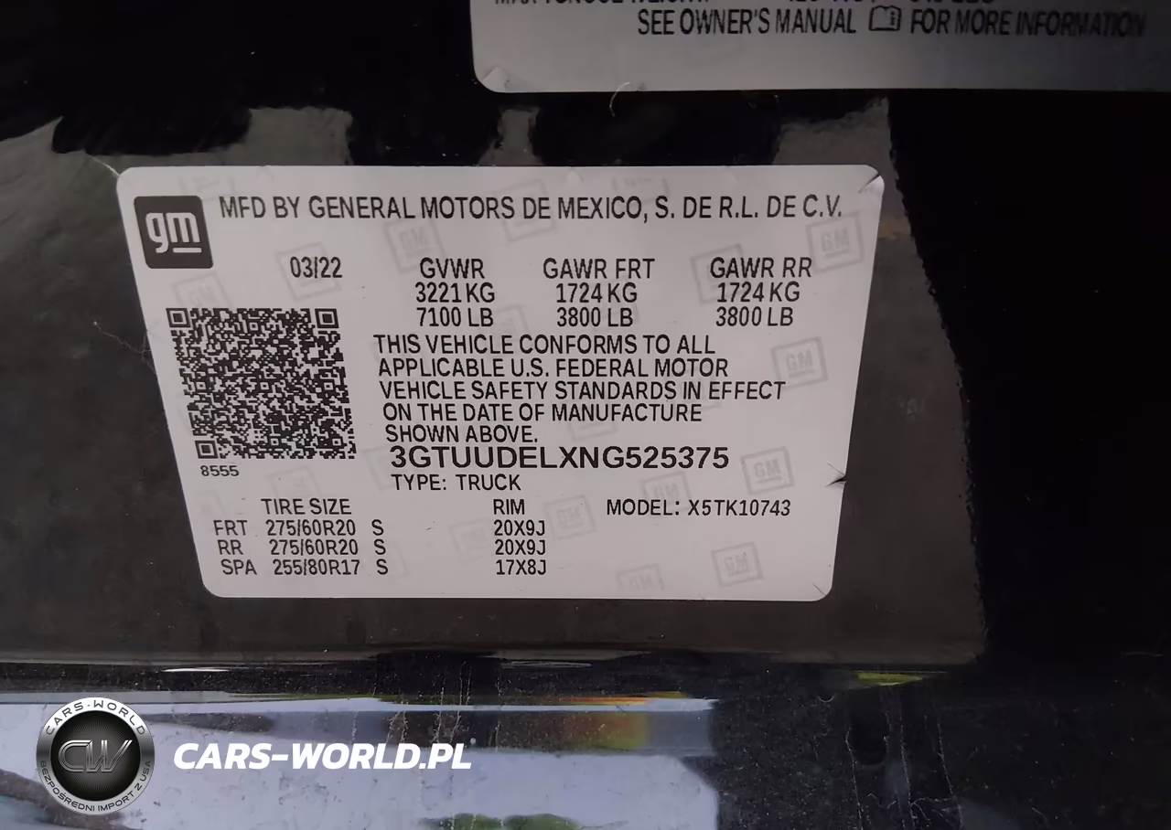 2022 GMC Sierra 1500 4Wd Standard Box Slt VIN:3GTUUDELXNG525375 - 9