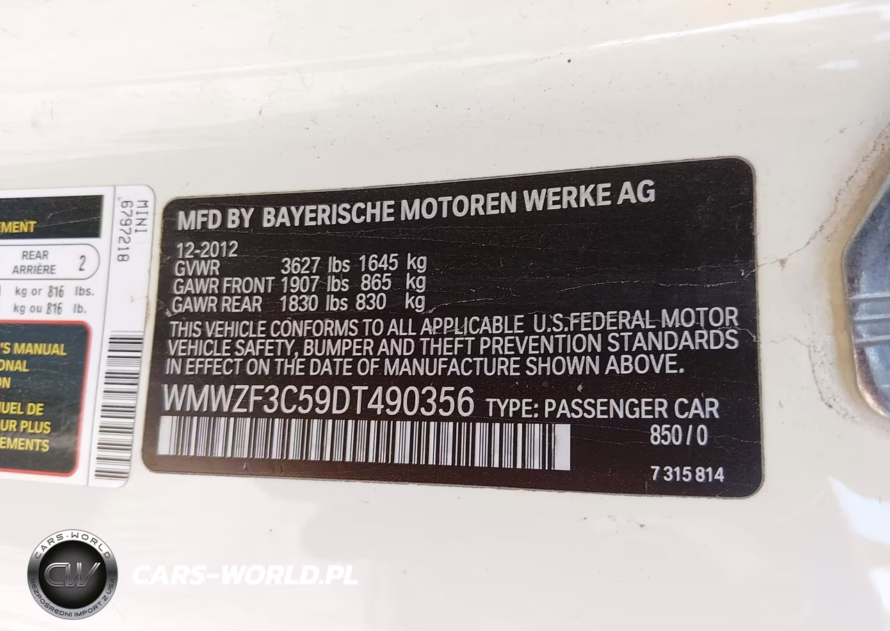 2013 Mini Clubman Cooper VIN:WMWZF3C59DT490356 - 9