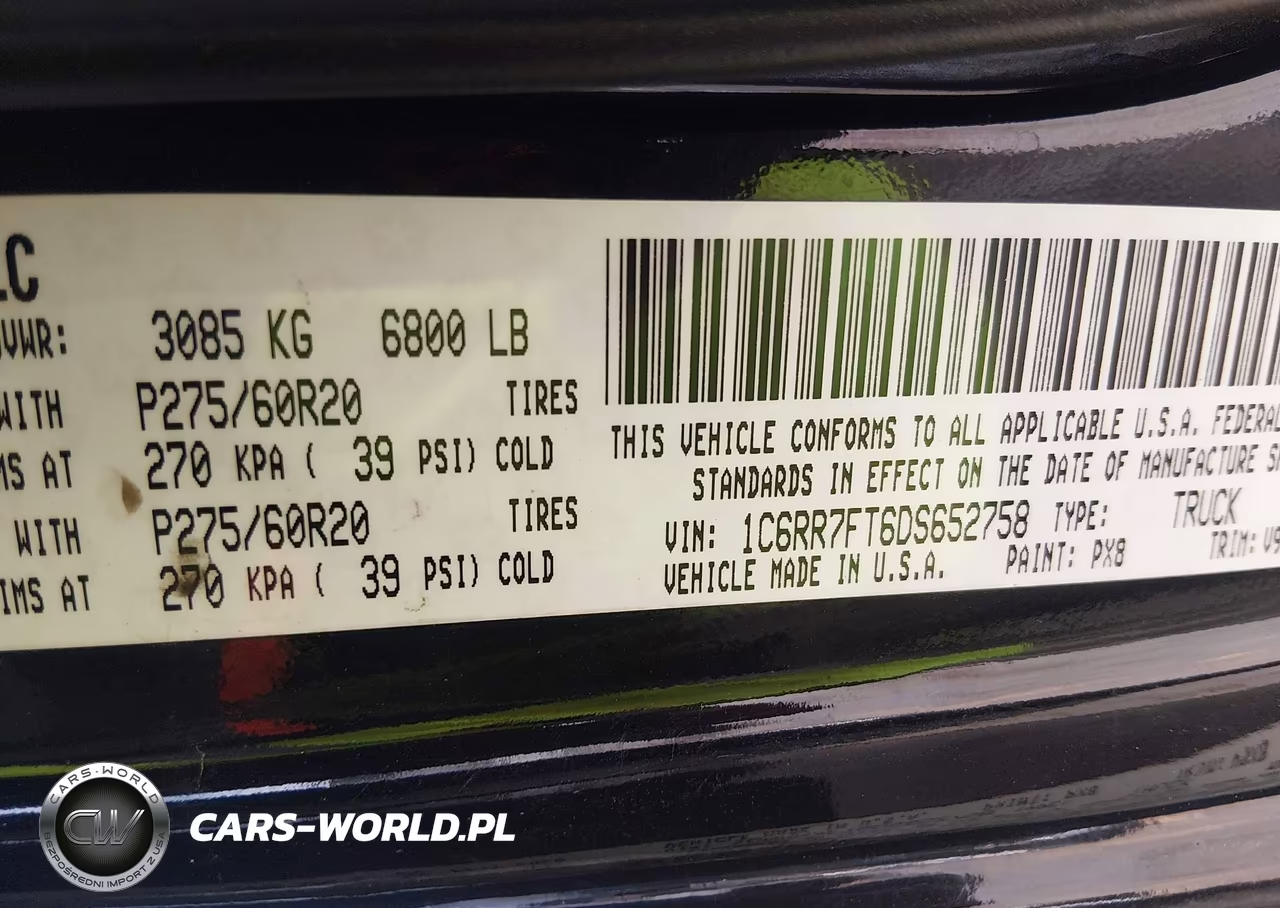 2013 Ram 1500 Express VIN:1C6RR7FT6DS652758 - 9