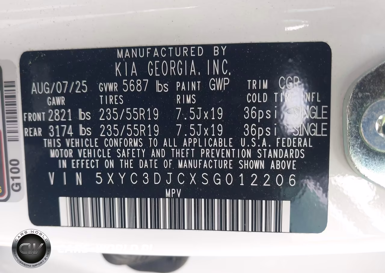 2025 Kia Ev6 Wind Awd VIN:5XYC3DJCXSG012206 - 9
