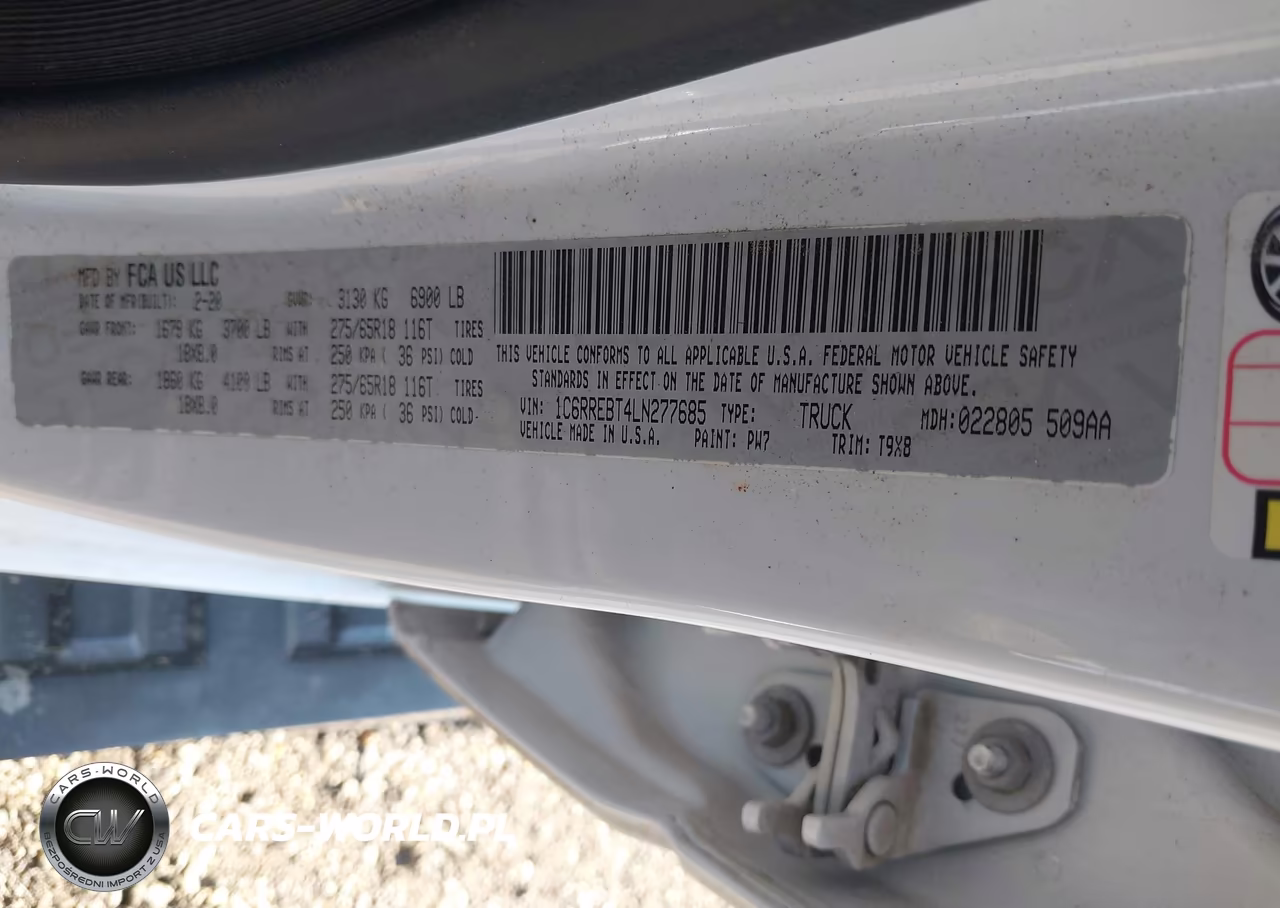 2020 Ram 1500 Big Horn VIN:1C6RREBT4LN277685 - 9