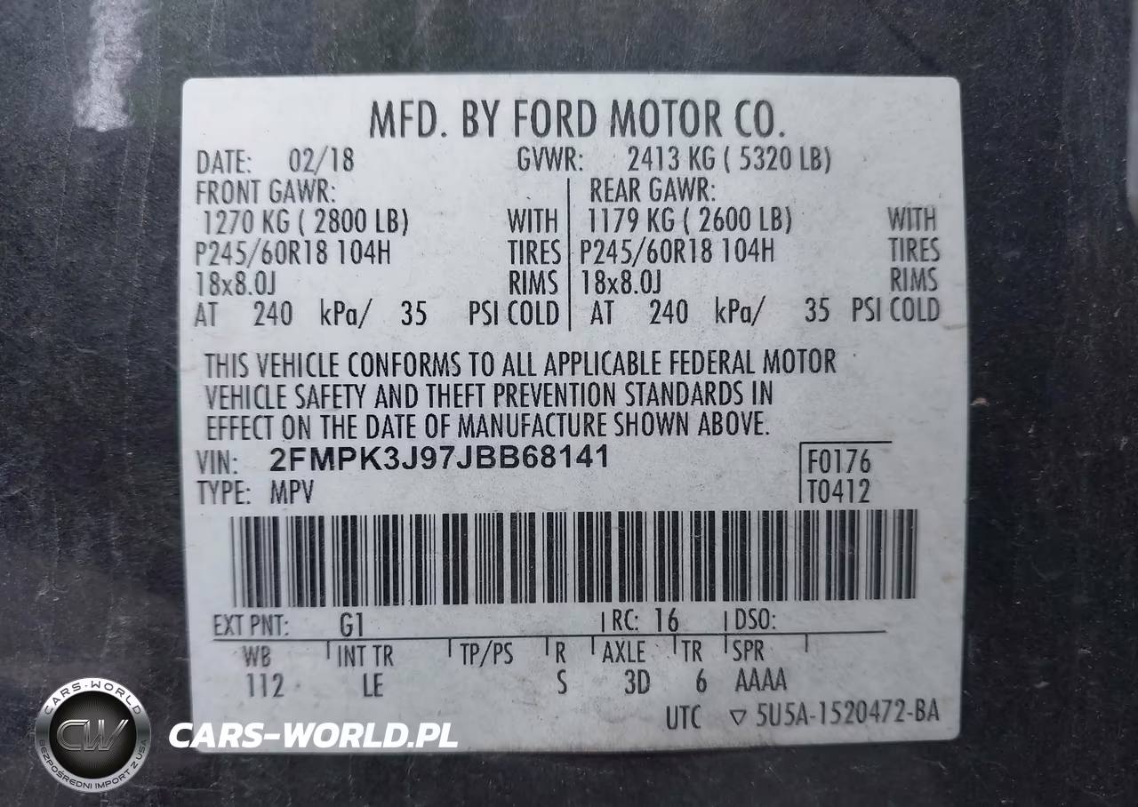 2018 Ford Edge Sel VIN:2FMPK3J97JBB68141 - 9