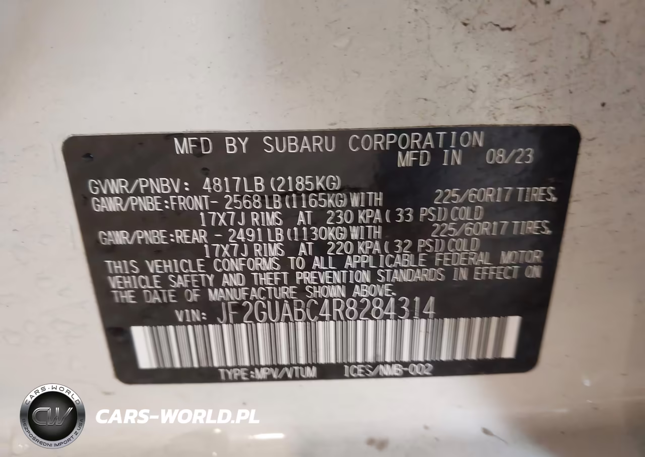 2024 Subaru Crosstrek VIN:JF2GUABC4R8284314 - 9
