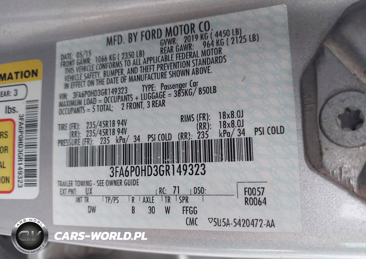 2016 Ford Fusion Se VIN:3FA6P0HD3GR149323 - 9