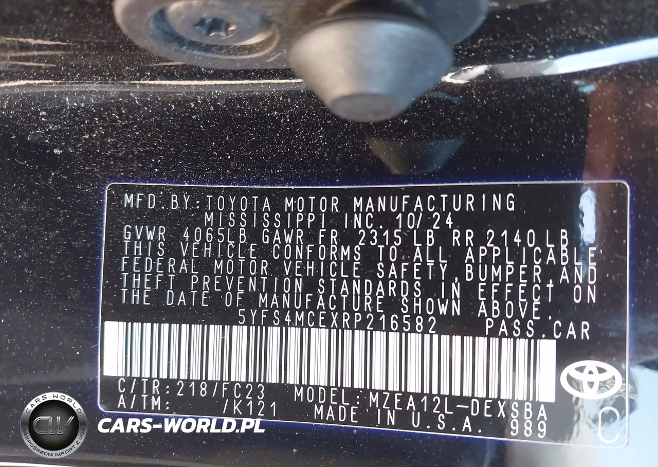 2024 Toyota Corolla Se VIN:5YFS4MCEXRP216582 - 9