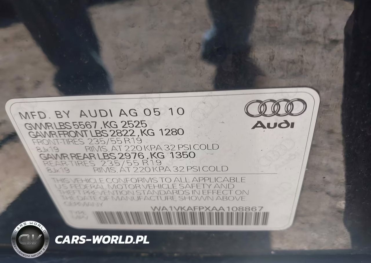 2010 Audi Q5 3.2 Premium VIN:WA1VKAFPXAA108867 - 9