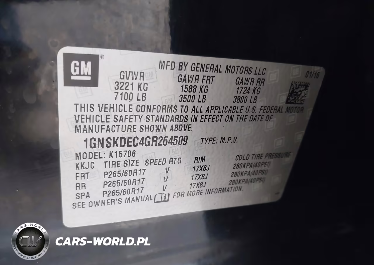 2016 Chevrolet Tahoe Commercial Fleet VIN:1GNSKDEC4GR264509 - 9