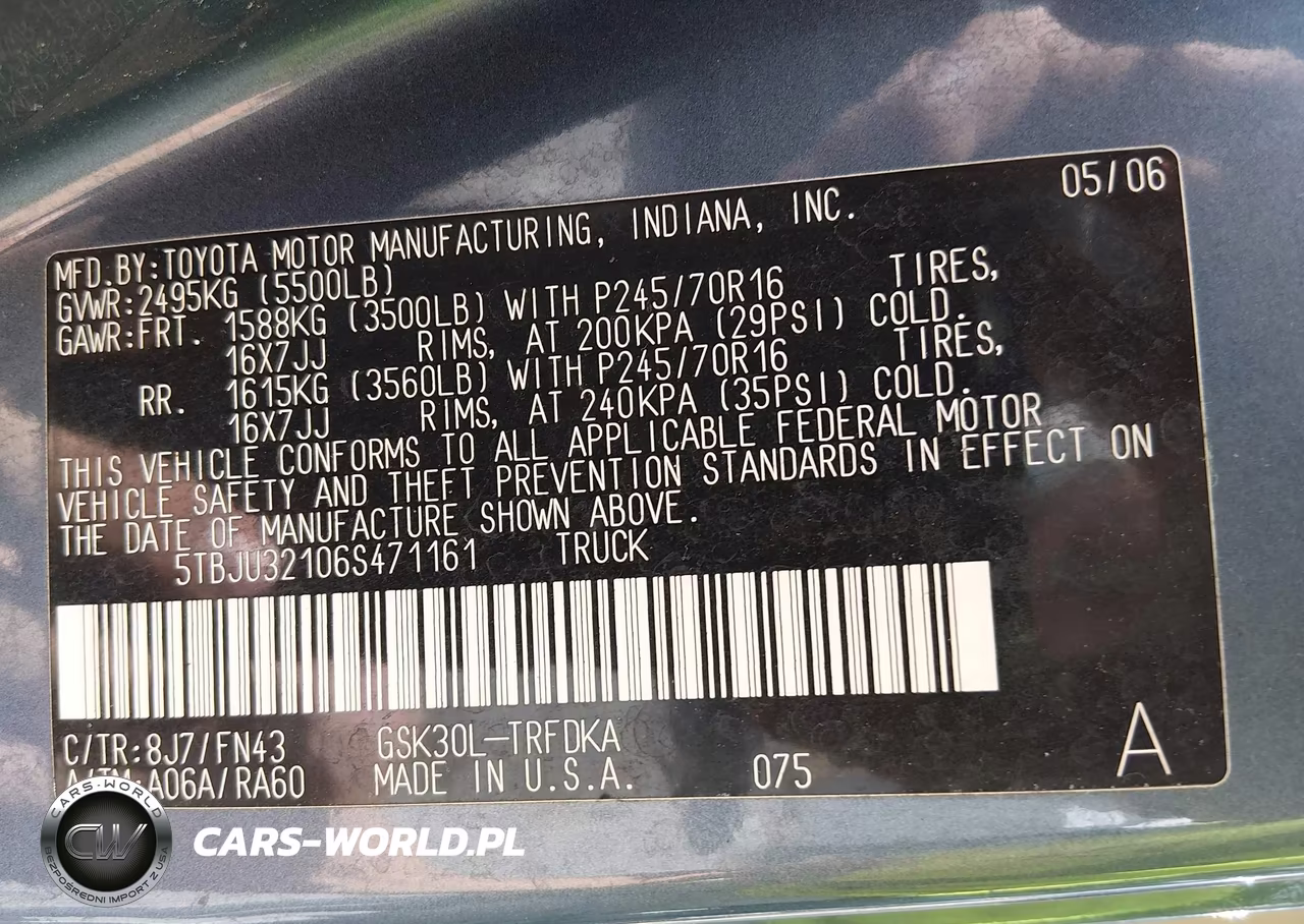 2006 Toyota Tundra VIN:5TBJU32106S471161 - 9