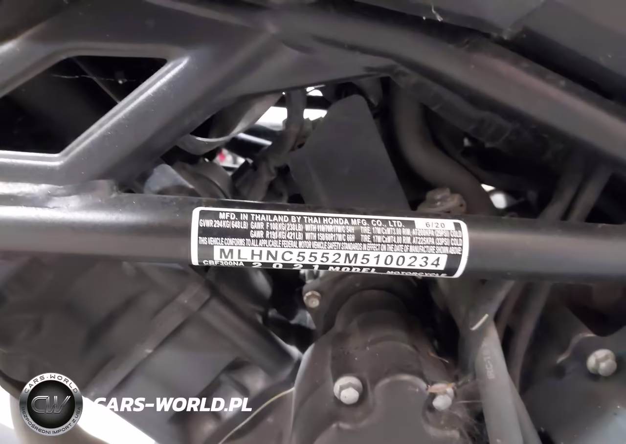 2021 Honda Cbf300 Na VIN:MLHNC5552M5100234 - 10