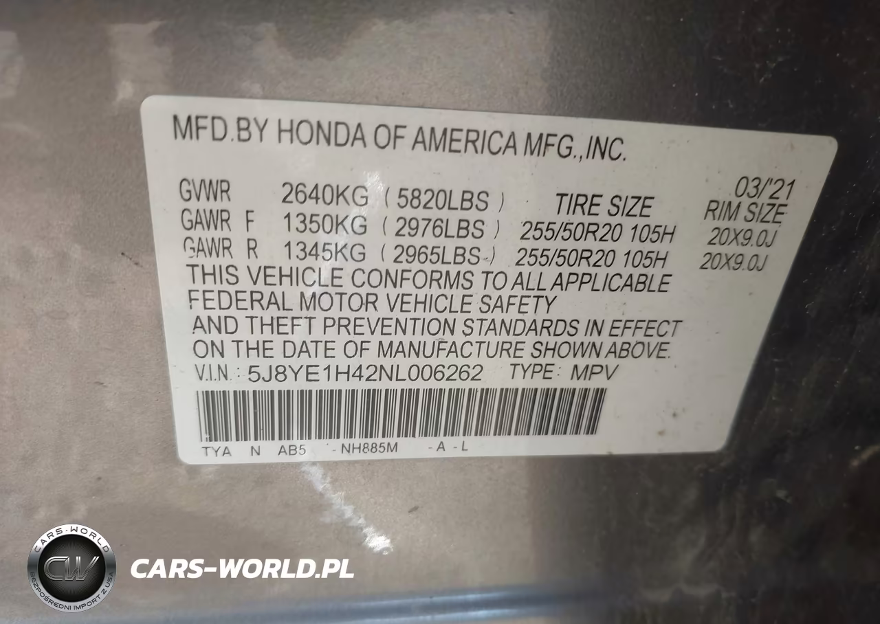 2022 Acura Mdx Technology Package VIN:5J8YE1H42NL006262 - 9