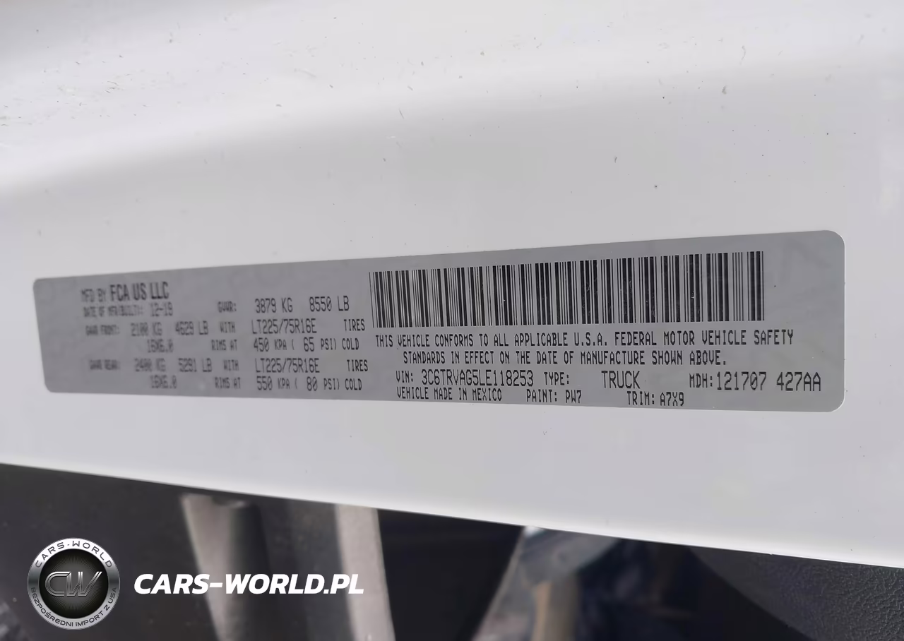 2020 Ram Promaster 1500 Low Roof 136 Wb VIN:3C6TRVAG5LE118253 - 9