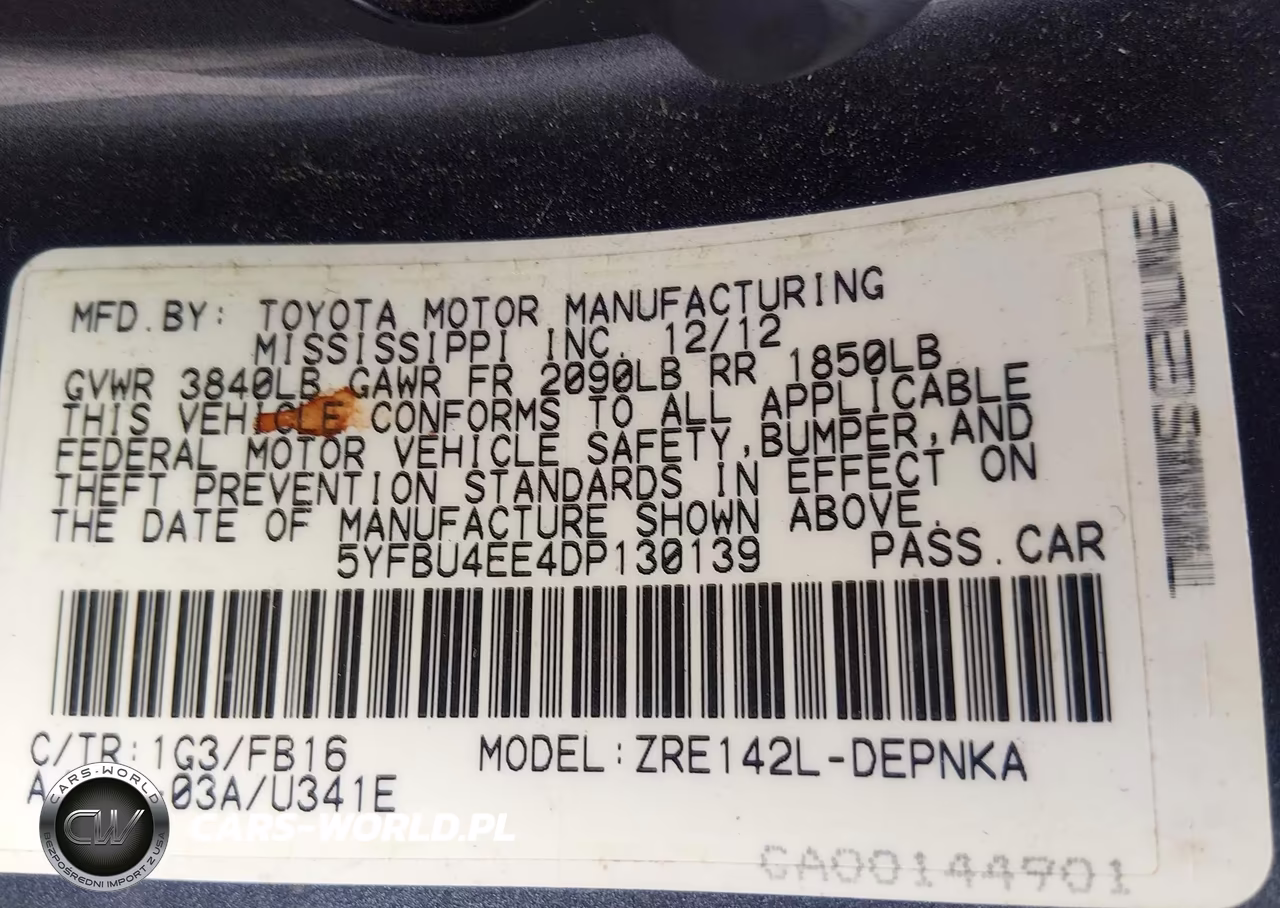 2013 Toyota Corolla Le VIN:5YFBU4EE4DP130139 - 9