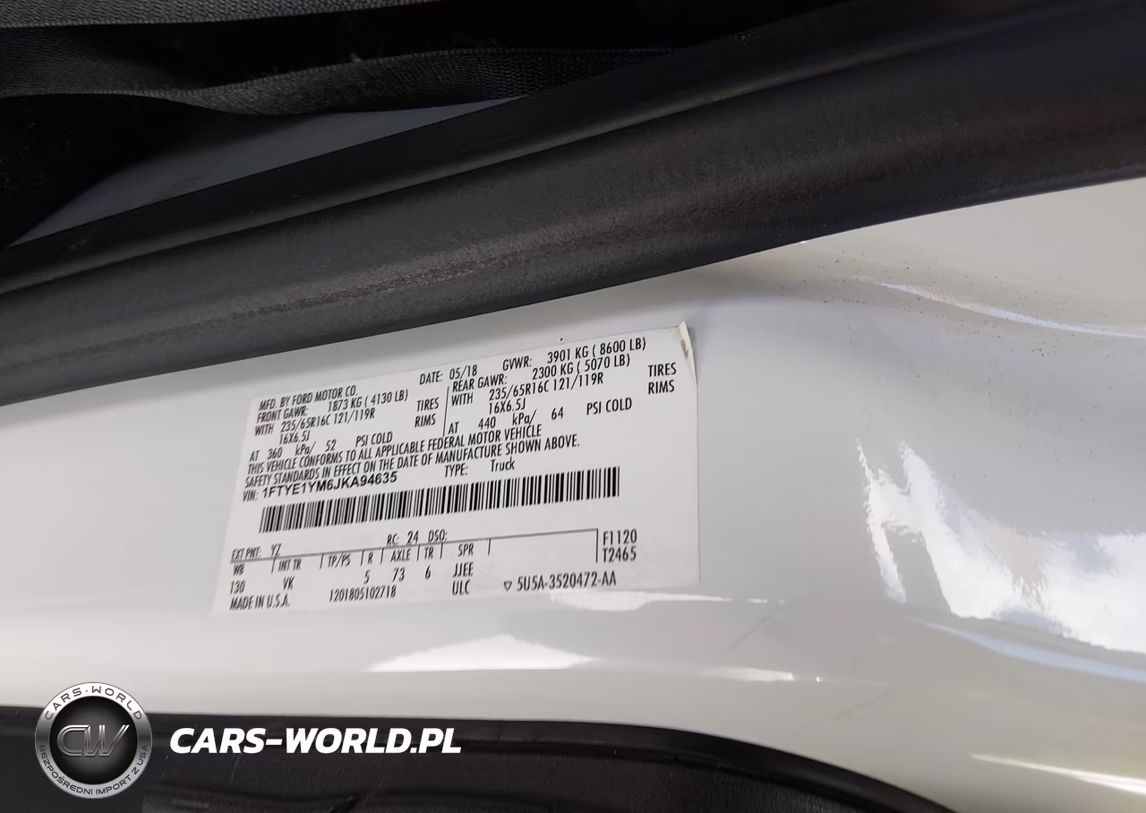 2018 Ford Transit-150 VIN:1FTYE1YM6JKA94635 - 9