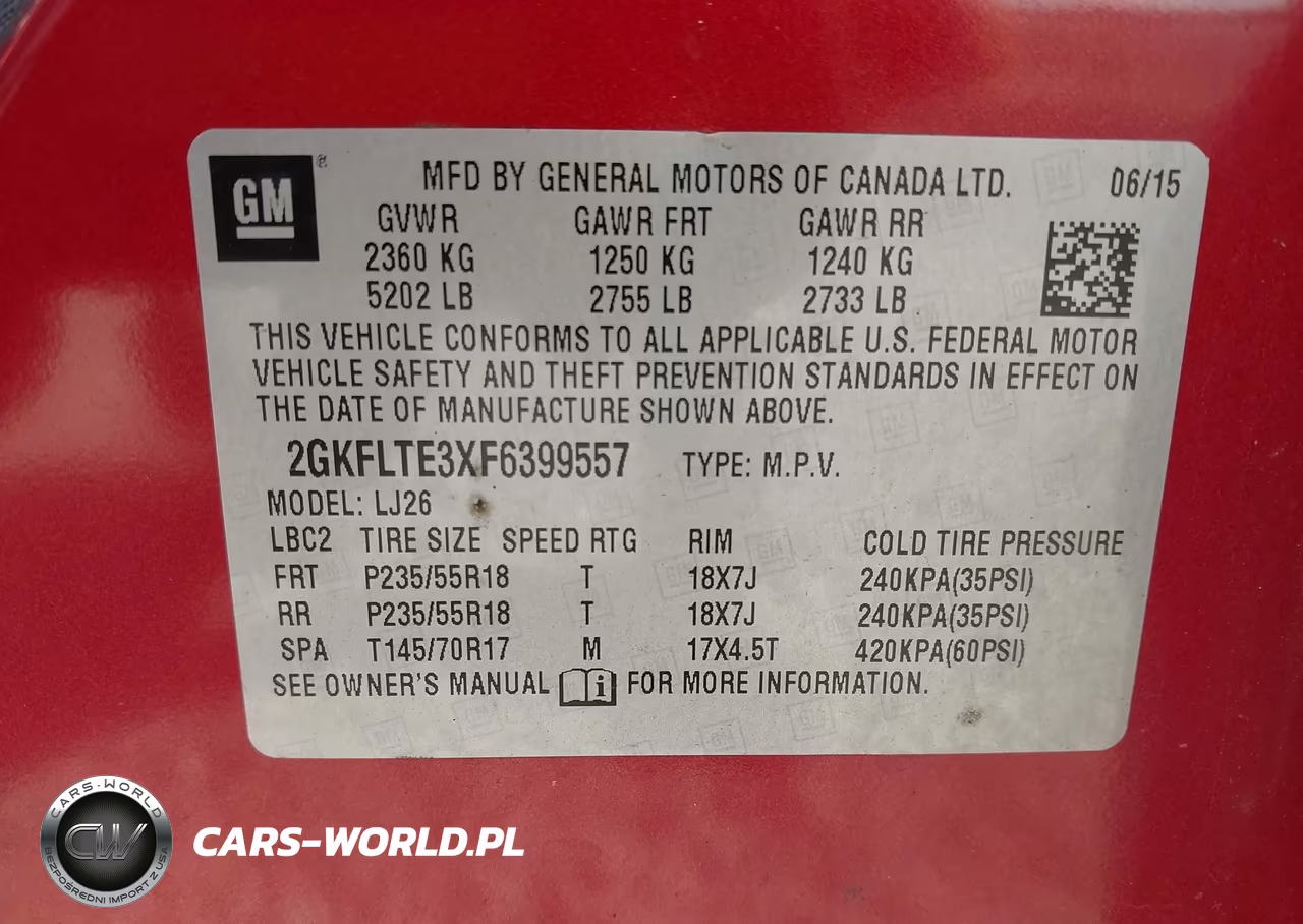 2015 GMC Terrain Slt-2 VIN:2GKFLTE3XF6399557 - 9